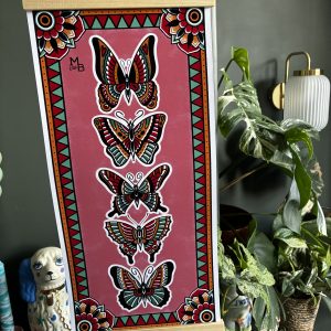 Butterfly print with hanger